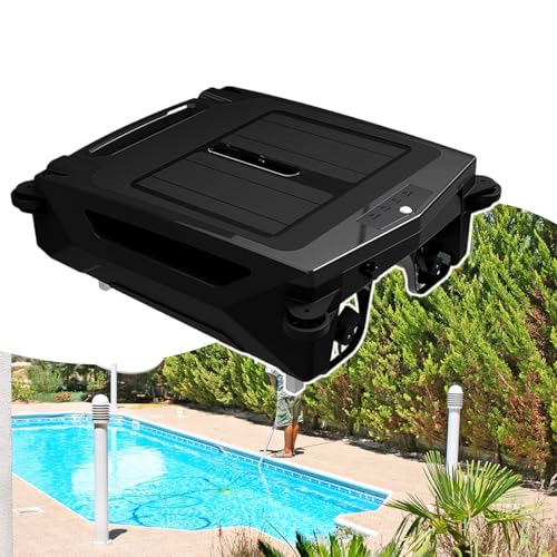 HCAUYNN Limpiador De Piscinas EléCtrico para El Hogar, con Paneles Solares, Limpiador De Piscinas De Modo Dual, con Modo De Limpieza RáPida/Modo De Limpieza Normal