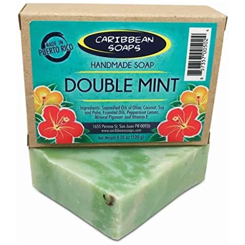 Caribbean Soaps Double Mint Handmade Soap - 4.25 oz. Cover