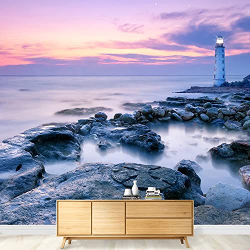 Wall26 - Lighthouse - Removable Wall Mural | Self-Adhesive Large Wallpaper - 66X96 Inches #TOP2