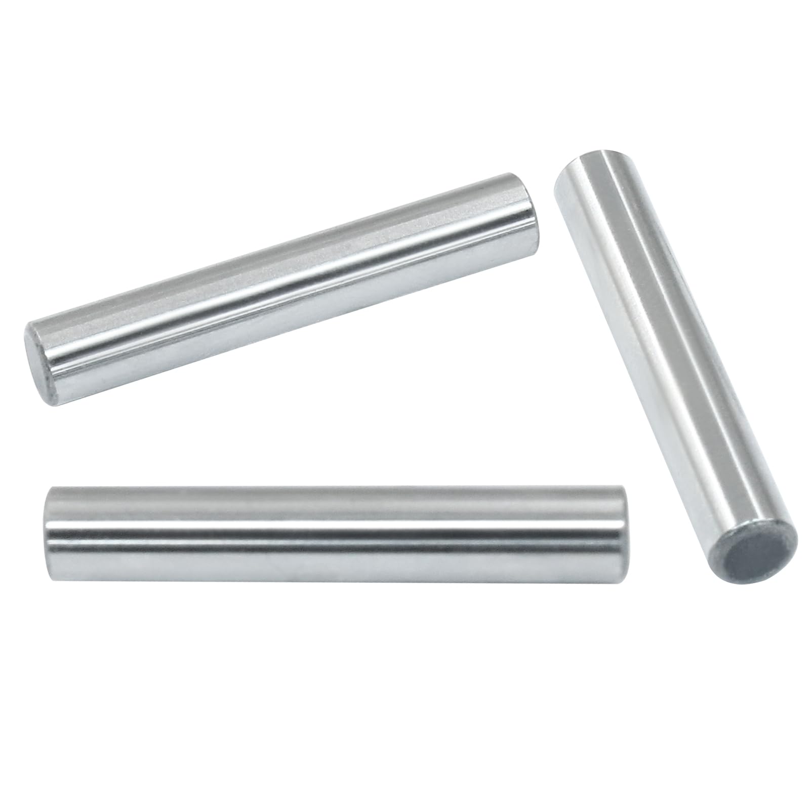 Uxcell 20-Pack 3mm X 25mm Stainless Steel Dowel Pins – 304 Grade, Chamfered Ends, For Shelves, Bunk Beds & Furniture (Silver Tone)