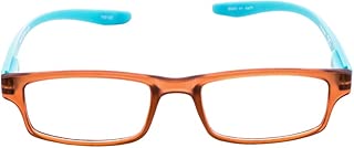 The Reader Reading Glasses Unisex Necktie, Brown Blue, 2.50
