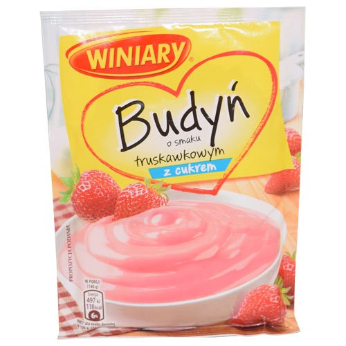 Winiary Strawberry Flavored Budyn 60g (Pack of 5)
