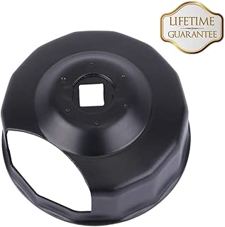 Oil Filter Cap Wrench Tool for 1984-2019 Harley Davidson Spin-on Oil Filters (Except '15-later XG) Twin Cam Oil Filters with 76 x 14 Flutes (Crank Sensor) - By KIWI MASTER - coolthings.us