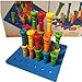 VIPAMZ Peg Board Set Toys-Montessori Occupational Therapy Fine Motor Skills Toy, Suitable for Toddlers and Preschoolers Over 3+ Year Old. 25 Tall-Stacker Pegs Rubber 8