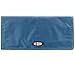 Big Skinny Women's Executive Bi-Fold Checkbook Slim Wallet, Holds Up to 40 Cards, Teal