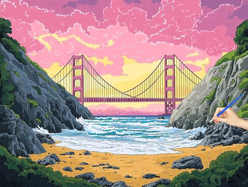 �������G ���i Paint by Numbers �� �y�C���g�o�C�i���o�[ �����h��G �q�� ���S�� DIY �i���o�[�y�C���g ��H�| �G�� �|�p��h���� �A�N�����L�b�g ��l�̂��߂̃N���G�C�e�B�u�Ȏ �a�����v���[���g �z�[�� �I�t�B�X�̕Ǒ��� �ٞy