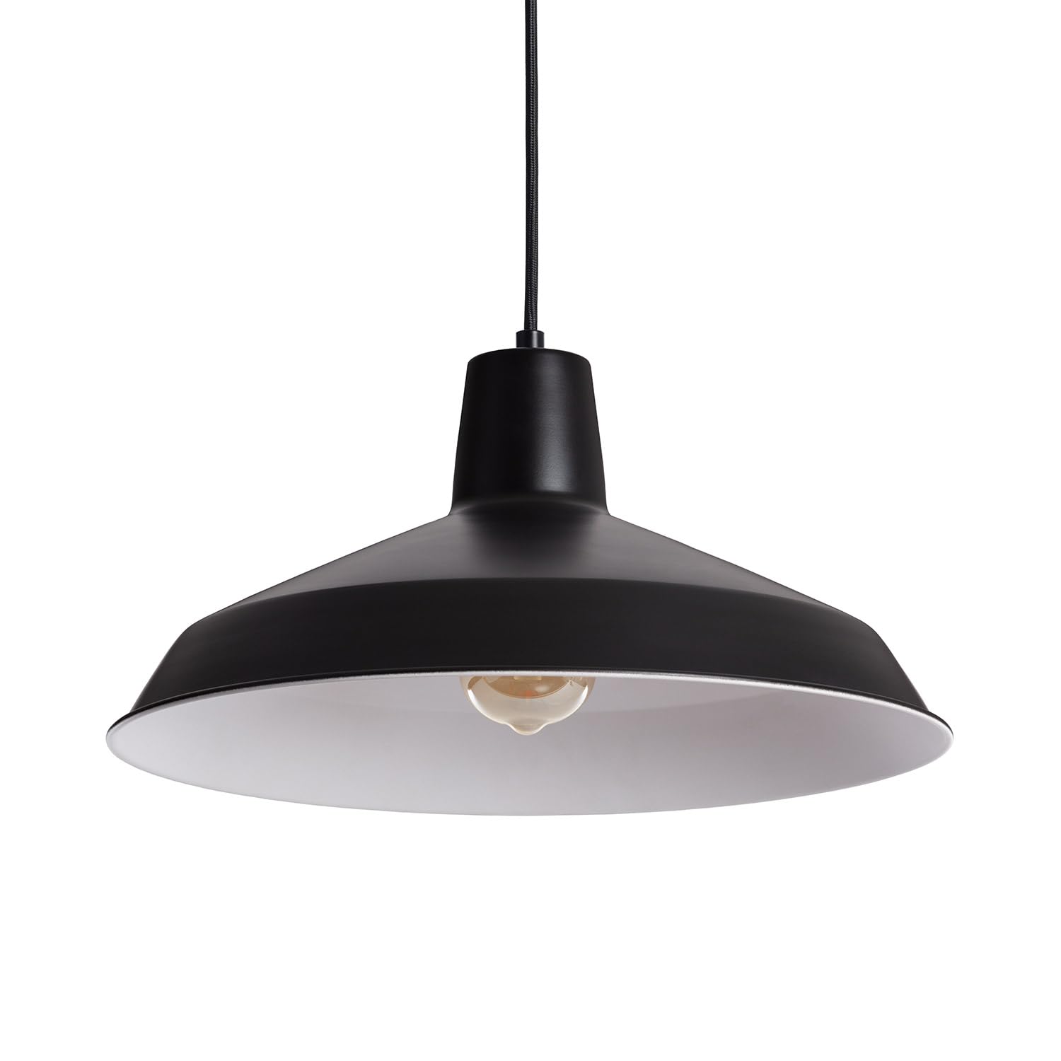 LEDKIA Lampada a Sospensione Metallo Meistter Nero
