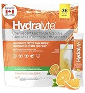 HydraLyte Electrolyte Powder, Low Sugar Electrolyte Packets Designed for Rapid Hydration, Safe Hy...