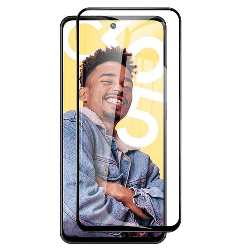 Image of Edge to Edge Tempered Glass Screen Protector For Realme C55 with Easy Installation kit