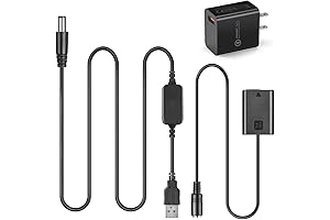 AC-PW20 USB Cable, NP-FW50 Couplers for Sony Mirrorless Cameras