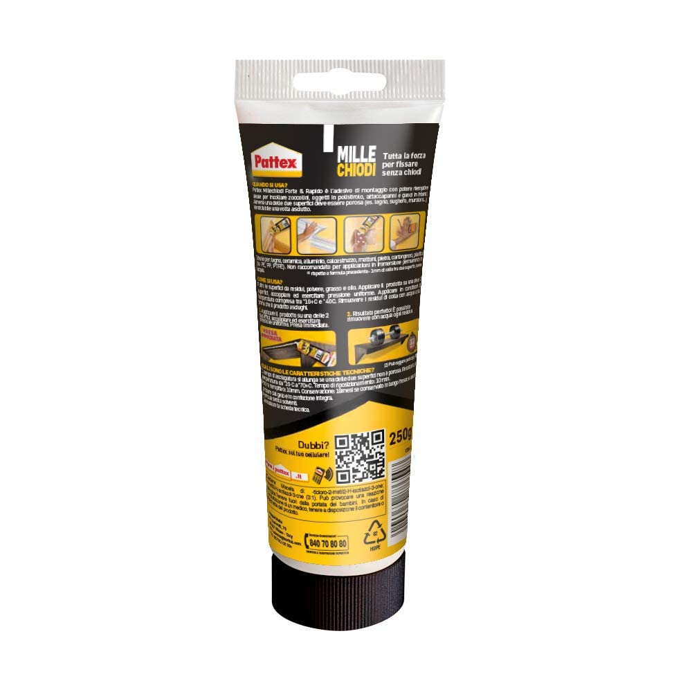 Pattex - 1414670 millechiodi original de la tubería, 250 g