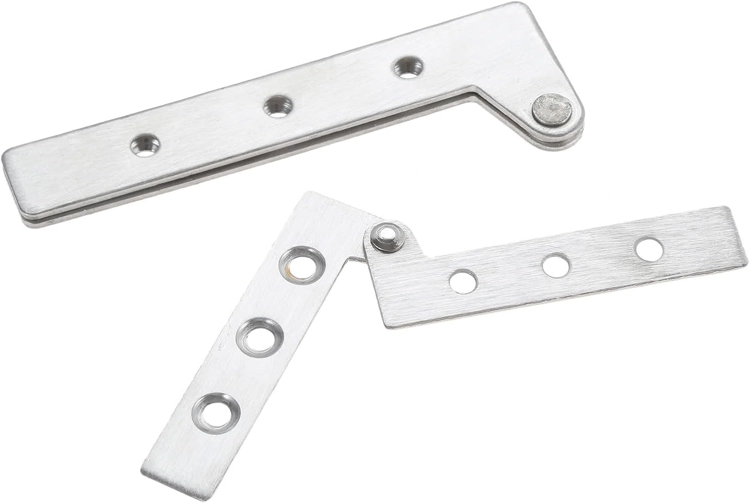 4 Sets Stainless Steel Pivot Hinge Under 360 Degree Rotating Shaft Rotation Hinge Positioning Concealed Cabinet Door Hinge