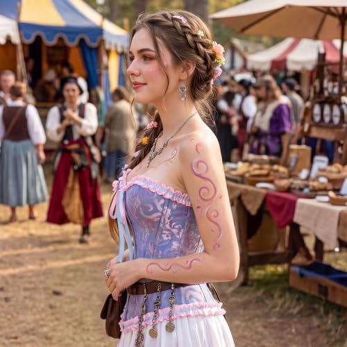 Image of frawirshau Women's Overbust Costume Corset Renaissance Victorian