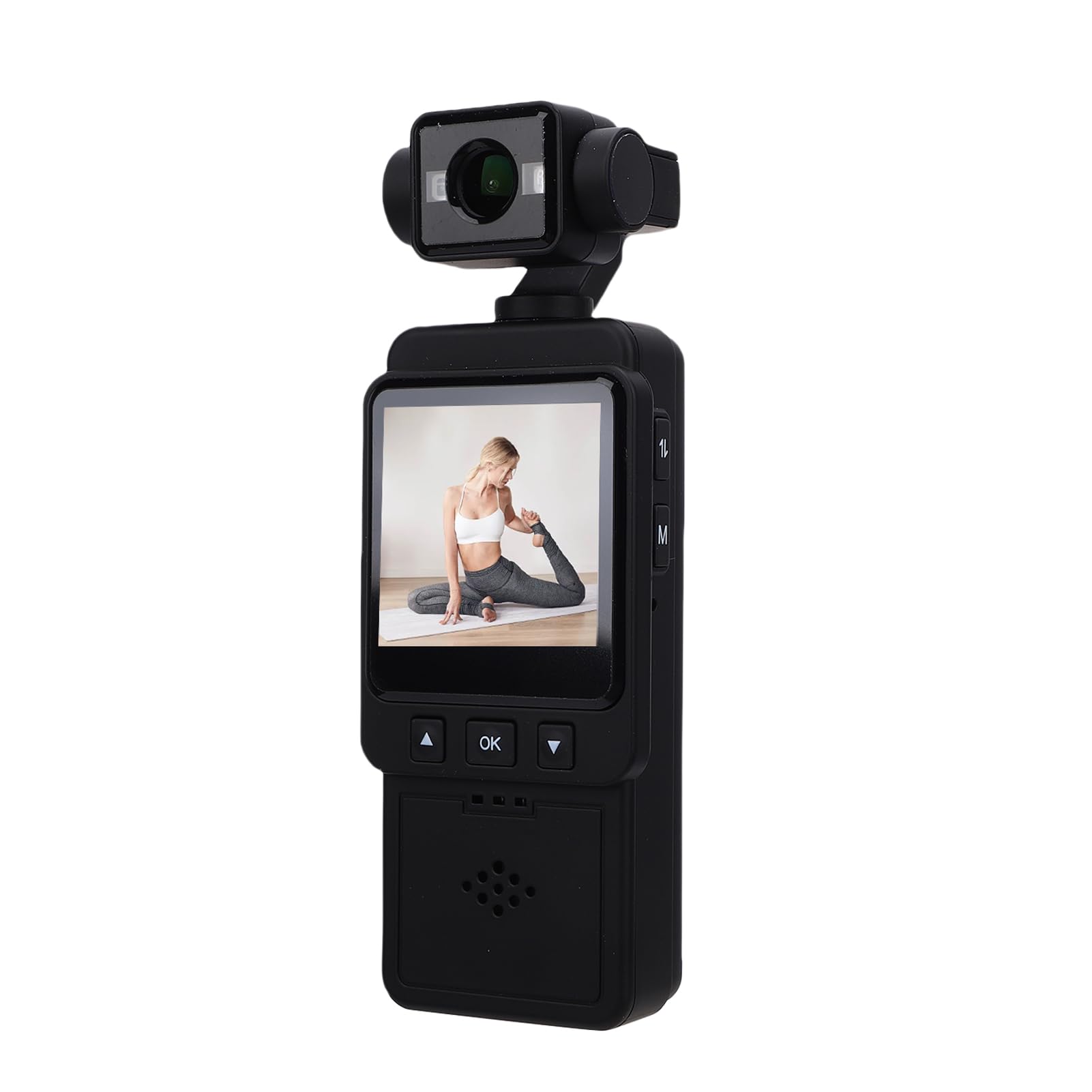 1080P HD Small Body Cam, Wearable HD 360 Degree Rotatable Sport Camera with Night, Portable Pocket Camcorder for Law Enforcement, Security Guards, and Outdoor Activities-image-45