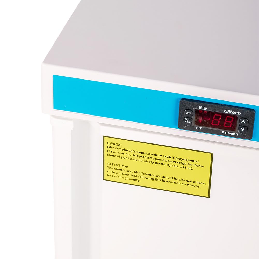 Armario Refrigerado Bajo de 1 Puerta de 60 cm Refrigeración Estática Blanco | Armario Frigorífico Capacidad 129 L - 3 Estantes y 100 W para Bares y Restaurantes