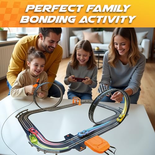 image for Atlasonix Slot Car Race Track Sets, Race Tracks for Kids Ages 4-8 | Ra