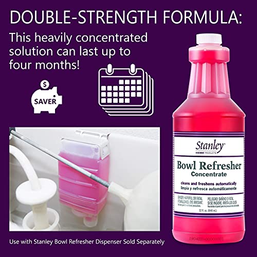 Stanley Home Products Bowl Refresher Concentrate – Cleans and Freshens Toilets Automatically – 32 fl. oz. (6 Pack)