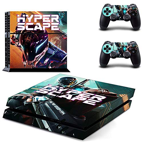 Hyper Scape Ps4 Aufkleber Playstation 4 Skin Ps4 Aufkleber Aufkleber Abdeckung für Playstation 4 Ps4 Konsole & Controller Skins