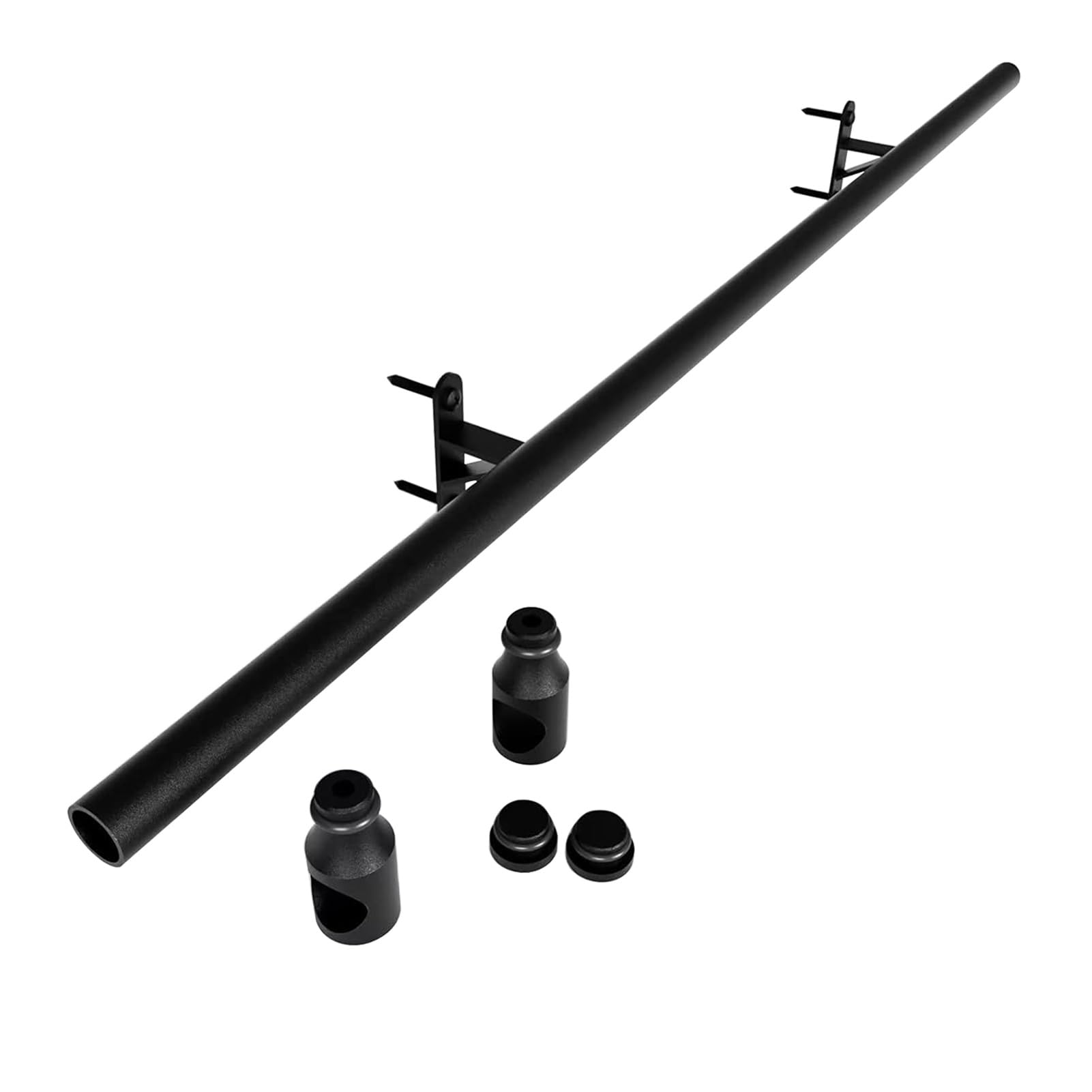 Rail noir pour échelle coulissante de bibliothèque grenier et entrepôt kit 122cm
