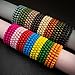 Unisex 45pcs Boho Vintage Wooden Bead Bracelets Set - Handcrafted Fashion Jewelry for Daily Wear and Gift-Giving, All-Season Versatile, No Plating, Ideal for Christmas