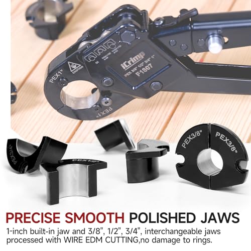 Image of iCrimp Angle Head PEX Crimping Tool Kit for 3 /8,1 /2,3 /4,1-inch,PEX Crimper