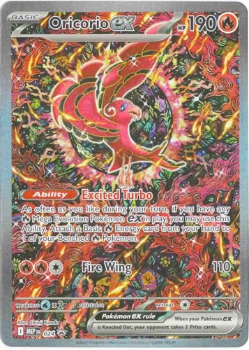 Pokemon - Oricorio ex MEP 024 - Black Star Promo Card – Full Art Foil