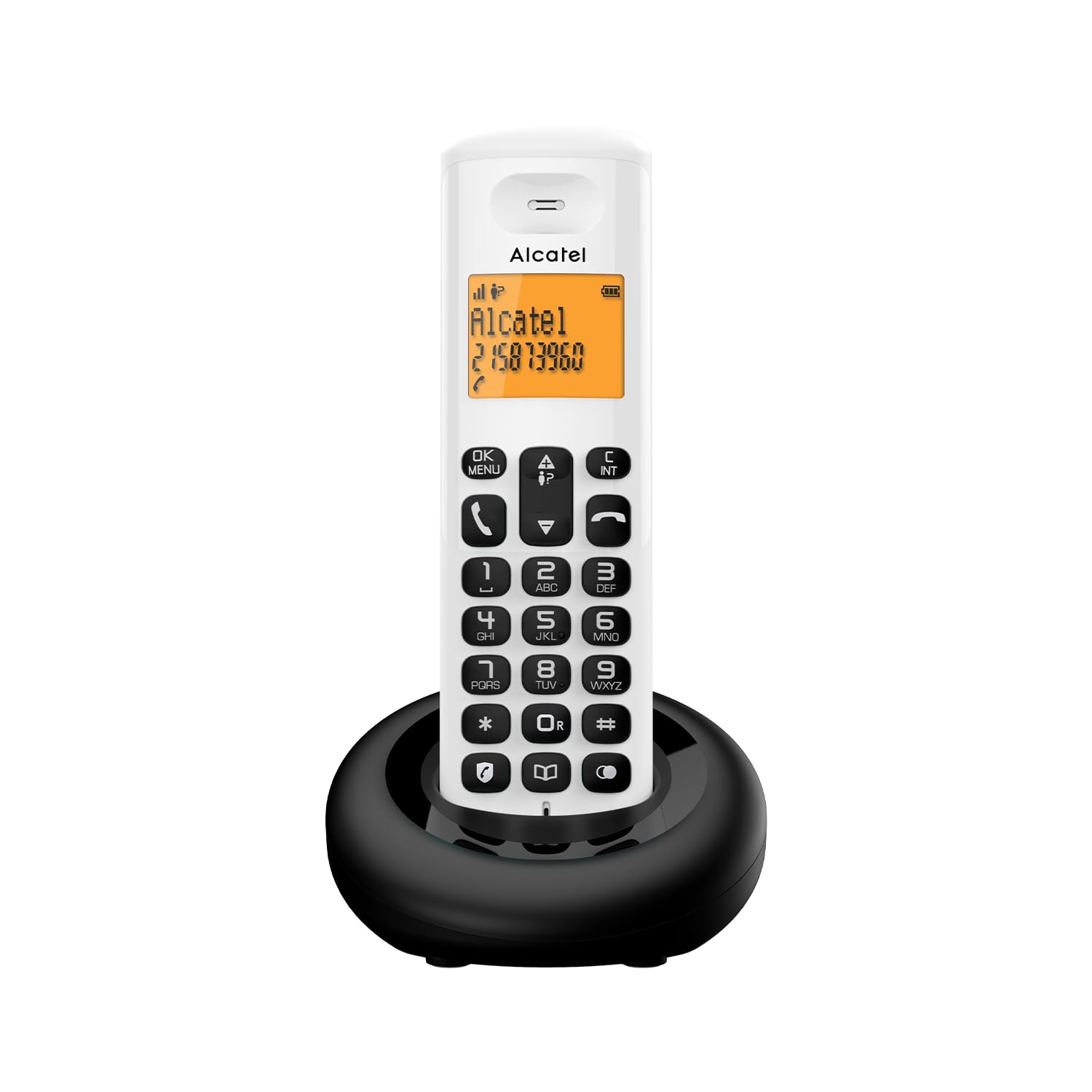 Alcatel E160 Schnurlostelefon Schwarz - Festnetztelefon Einfach Zu Bedienen