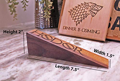 Hodor Door stop Door Stopper - Game of thrones Doorstop. Let Hodor hold the door forever! Perfect Gift idea for Game of Thrones fanatic! Made from Walnut.