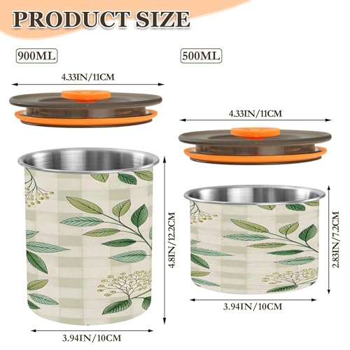 Bote hermético para café Kigai 17 oz acero inoxidable miniatura 3