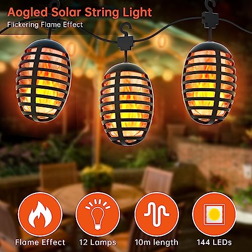 Aogled Luci Solari per Giardino Esterno, Lampada