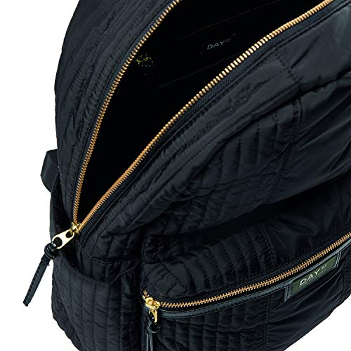 DAY ET | Gweneth RE-Q Partial BP B | Rucksack | Schwarz | Dänisches Design | 100% Recycled Polyester | Sport | Unisex | Sustainable | Macbook Pro 13 Tasche | Mittelgroße Tasche