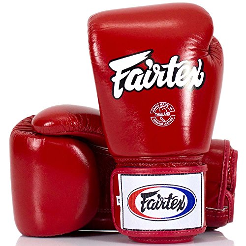 Gants de boxe Fairtex BGV1 rouge 10 oz parfaits pour vos séances intensives en club