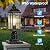 DASTOR Outdoor Post Lights, Dusk to Dawn Exterior Lamp Post Light Fixture with Pier Mount Base, Waterproof Aluminum Post Lantern Outdooor Lighting for Garden Patio Pathway, 2 Pack