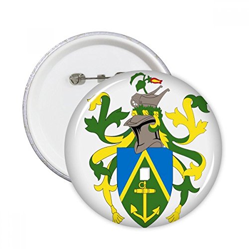 Badge Pitcairn Océanie pins rond pour personnaliser vos vestes et sacs en tissu au quotidien