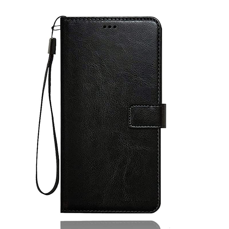 TROUNCE Vintage Shock Proof Flip Cover Back Case Cover (Flexible | Leather Finish | Card Pockets Wallet & Stand | Black) for Google Pixel 6 Pro 5G-image-36