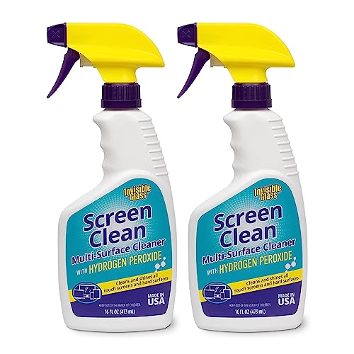 Image of Invisible Glass 92013-2PK 16-Ounce Screen Clean Multi-Surface Cleaner Perfect for Touch Screens, Smart Phones, Tablets, Laptops, Glass, and Electronics, Pack of 2