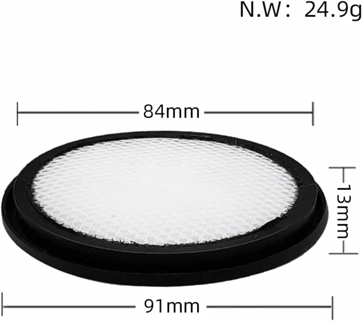 Compatible for Midea Vacuum Cleaner Filter Cotton Replacement, Fits VM-1712/B5/B7D/B8D/MC3/MC5/U2 Models, 4-Pack(10 pcs)
