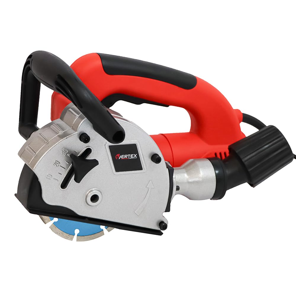 Vertex Bruzdownica VBA1320 Rowkarka, 1320W, z Tarczą 125mm, Głębokość Cięcia 8-30mm, 9000 obr/min, z Walizką i Akcesoriami do Betonu i Muru