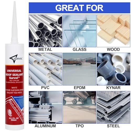 Survol SL001 Rv Roof Sealant Self-Leveling 2-Pack White thumb #3