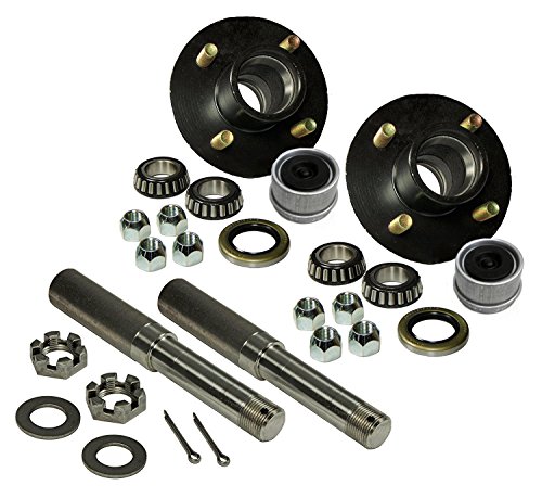 R and P Carriages Build Your Own Trailer Axle 4 x 4 Bolt Hub Assembly with 1