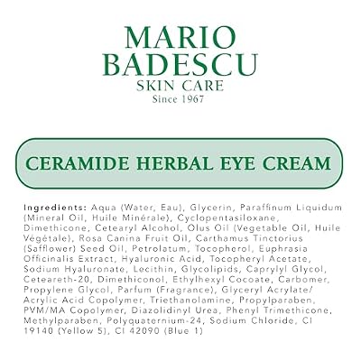 Mario Badescu Eye Cream Anti Aging and Under Eye Brightener Formulated with Rich Antioxidants, Moisturizing Eye Care Treatment for Wrinkles, Dark Circles and Puffiness