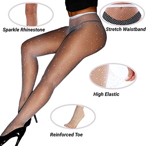 Image of Fishnet Stockings Lace Patterned Tights High Waist Pantyhose Fishnets for Women