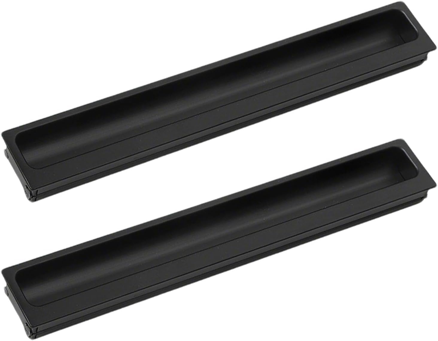 Mkauyycb One Color Recessed Handles, Concealed Handles, 2 Pcs Aluminum Alloy Sliding,Flush(Hole Distance 192Mm)