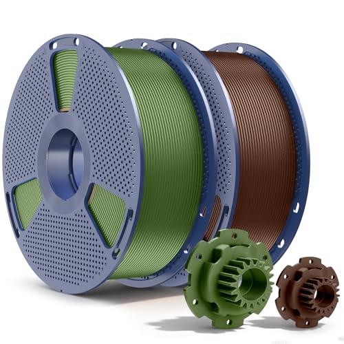 SUNLU PETG Filament 1.75mm 2kg Olive Green+Coffee Brown