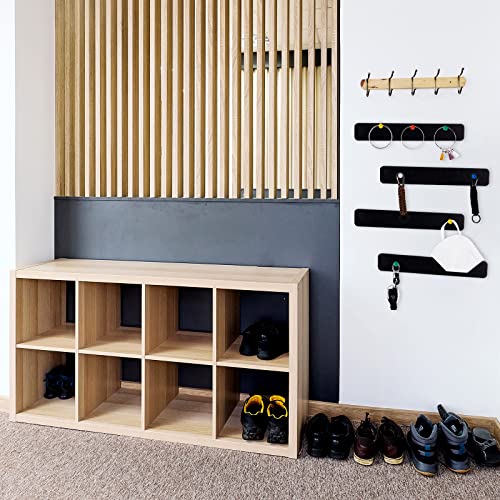 16 Pack Felt Pin Board Bar Strips For Wall Damage Free Self Adhesive Black Cork Board With 80 Push Pins Notice Boards For Office Home School Classroom Decor #TOP6