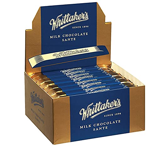 Whittaker’s Milk Chocolate Sante Bar 25g (Pack of 48) (Made in New Zealand)