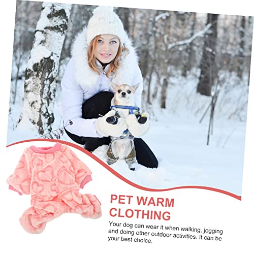 Balacoo 4 Pçs Confortável Lã Portátil Acessórios Para Roupas Camisolas Menina Para Menino Cachorrinh