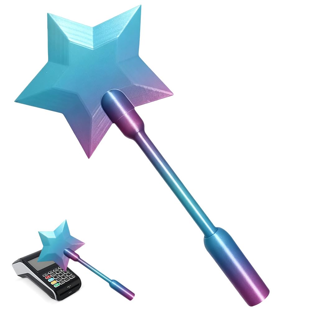 Foreverup Magiczna różdżka do kart kredytowych, magiczna różdżka, karta płatnicza, druk 3D, czarodziejskie różdżki dla nastolatków, dorosłych, innowacyjny dodatek do płatności na rave i figle