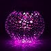 Color Changing Mosaic Solar Light, Pandawill Waterproof/Weatherproof Crystal Glass Globe Ball Light for for Garden, Patio, Party, Yard, Outdoor/Indoor Decorations (Stars)
