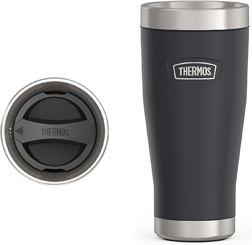 Miniatura 9 de THERMOS ICON SERIES, vaso de acero inoxidable, acero inoxidable mate, 16 onzas Mate acero inoxidable (Matte Stainless